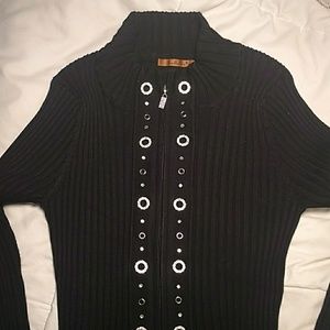 Black 🖤sweater with chrystal-like detail